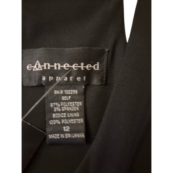 Connected Apparel black cocktail dress. - Picture 5 of 8